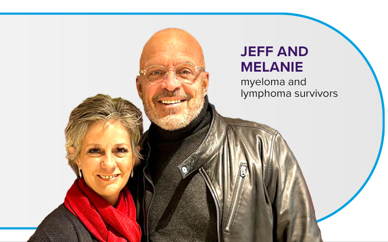 image of Jeff and Melanie myeloma and lymphoma survivors